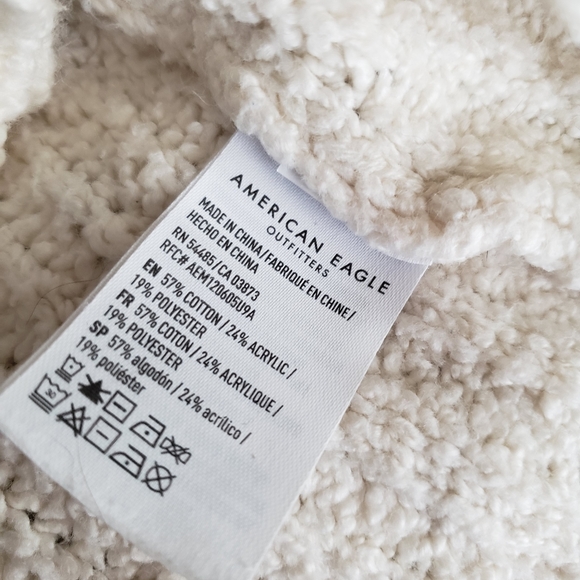 American Eagle Cream White Cardigan Sweater - Picture 8 of 11